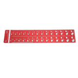 Darrahopens Auto Accessories > Auto Accessories Others > Automotive Repair & Speciality Tools Bolt and Nut Identifier Gauge 10B21 Carbon Steel High Accuracy Nut and Bolt Thread Checker for Detecting Fixed Bolts Red 55x11cm In Australia - Darrahopens