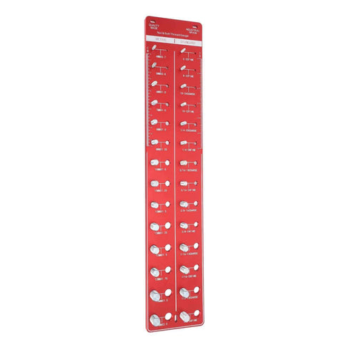 Darrahopens Auto Accessories > Auto Accessories Others > Automotive Repair & Speciality Tools Bolt and Nut Identifier Gauge 10B21 Carbon Steel High Accuracy Nut and Bolt Thread Checker for Detecting Fixed Bolts Red 55x11cm In Australia - Darrahopens