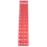 Darrahopens Auto Accessories > Auto Accessories Others > Automotive Repair & Speciality Tools Bolt and Nut Identifier Gauge 10B21 Carbon Steel High Accuracy Nut and Bolt Thread Checker for Detecting Fixed Bolts Red 55x11cm In Australia - Darrahopens