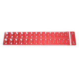 Darrahopens Auto Accessories > Auto Accessories Others > Automotive Repair & Speciality Tools Bolt and Nut Identifier Gauge 10B21 Carbon Steel High Accuracy Nut and Bolt Thread Checker for Detecting Fixed Bolts Red 55x11cm In Australia - Darrahopens