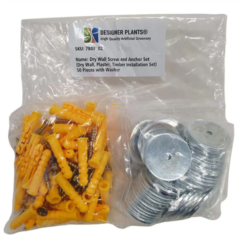 Darrahopens Auto Accessories > Auto Accessories Others > Automotive Repair & Speciality Tools Budget Pack Screw, Washer & Plug Kit (Timber, Drywall and Plaster) 50 Pack