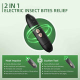 Darrahopens Auto Accessories > Auto Accessories Others > Automotive Repair & Speciality Tools Bug Bite Relief with Suction Tool and Heat Mosquito Itch Relief-Insect Sting&2-in-1 Bite Relief Rechargeable Bug Bite Sucker and Fast Itch Relief from Bug and Mosquito Bites