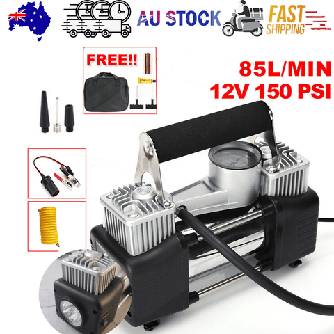 Darrahopens Auto Accessories > Auto Accessories Others > Automotive Repair & Speciality Tools Car Air Compressor 12V 4WD Portable Tyre Inflator Deflator Truck Pump 150PSI