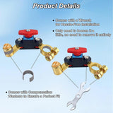 Darrahopens Auto Accessories > Auto Accessories Others > Automotive Repair & Speciality Tools Car Battery Power Cut-off Switch Circuit Breaker, Adjustable Pure Copper Stable Transmission High Conductivity 12v-24v Disconnect Switch Smart Car Truck Boat RV Supplies