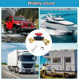 Darrahopens Auto Accessories > Auto Accessories Others > Automotive Repair & Speciality Tools Car Battery Power Cut-off Switch Circuit Breaker, Adjustable Pure Copper Stable Transmission High Conductivity 12v-24v Disconnect Switch Smart Car Truck Boat RV Supplies