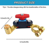 Darrahopens Auto Accessories > Auto Accessories Others > Automotive Repair & Speciality Tools Car Battery Power Cut-off Switch Circuit Breaker, Adjustable Pure Copper Stable Transmission High Conductivity 12v-24v Disconnect Switch Smart Car Truck Boat RV Supplies