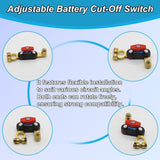 Darrahopens Auto Accessories > Auto Accessories Others > Automotive Repair & Speciality Tools Car Battery Power Cut-off Switch Circuit Breaker, Adjustable Pure Copper Stable Transmission High Conductivity 12v-24v Disconnect Switch Smart Car Truck Boat RV Supplies