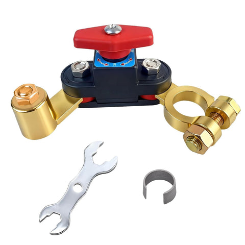 Darrahopens Auto Accessories > Auto Accessories Others > Automotive Repair & Speciality Tools Car Battery Power Cut-off Switch Circuit Breaker, Adjustable Pure Copper Stable Transmission High Conductivity 12v-24v Disconnect Switch Smart Car Truck Boat RV Supplies