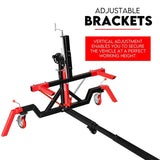 Darrahopens Auto Accessories > Auto Accessories Others > Automotive Repair & Speciality Tools Car Rotisserie 4500LBS Gear Box Driver Rotation Auto Body Repair Restoration