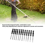 Darrahopens Auto Accessories > Auto Accessories Others > Automotive Repair & Speciality Tools Carburator Adjusting Kit with 12 Screwdrivers 1 String Steel Brush Comfort Grip Carburetor Repair Tools for 2 Cycle Carburetor Engines Trimmer In Australia - Darrahopens