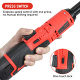 Darrahopens Auto Accessories > Auto Accessories Others > Automotive Repair & Speciality Tools Cordless Electric Ratchet Wrench Set 12V Power Electric Ratchet Wrench 3/8inch 400 RPM Variable Speed with Sockets Two 2000mAh Batteries and Charger