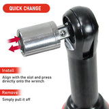 Darrahopens Auto Accessories > Auto Accessories Others > Automotive Repair & Speciality Tools Cordless Electric Ratchet Wrench Set 12V Power Electric Ratchet Wrench 3/8inch 400 RPM Variable Speed with Sockets Two 2000mAh Batteries and Charger