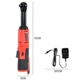 Darrahopens Auto Accessories > Auto Accessories Others > Automotive Repair & Speciality Tools Cordless Electric Ratchet Wrench Set 12V Power Electric Ratchet Wrench 3/8inch 400 RPM Variable Speed with Sockets Two 2000mAh Batteries and Charger