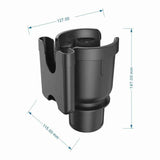 Darrahopens Auto Accessories > Auto Accessories Others > Automotive Repair & Speciality Tools Cup Holder Expander Adapter with Phone Holder,2 in 1 Adjustable Cup Holder Car Cup Holder Black, Universal Vehicle