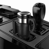 Darrahopens Auto Accessories > Auto Accessories Others > Automotive Repair & Speciality Tools Cup Holder Expander Adapter with Phone Holder,2 in 1 Adjustable Cup Holder Car Cup Holder Black, Universal Vehicle