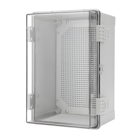 Darrahopens Auto Accessories > Auto Accessories Others > Automotive Repair & Speciality Tools Electrical ABS Junction Box IP66 Waterproof Electrical Enclosure with Clear Hinged Cover and Mounting Plate for Electrical Project 30x20x17cm