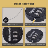 Darrahopens Auto Accessories > Auto Accessories Others > Automotive Repair & Speciality Tools Flightmode 3 Dial Steel Cable Padlock