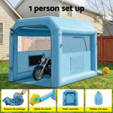 Darrahopens Auto Accessories > Auto Accessories Others > Automotive Repair & Speciality Tools Giantz Inflatable Paint Booth 2.5X2.5X3M Inflatable Spray Booth with 550W Powerful Blower and Air Filter System, Round Roof with Light Hook, for Painting Bicycle, Motorcycle, Furniture Refinishing DIY