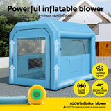 Darrahopens Auto Accessories > Auto Accessories Others > Automotive Repair & Speciality Tools Giantz Inflatable Paint Booth 2.5X2.5X3M Inflatable Spray Booth with 550W Powerful Blower and Air Filter System, Round Roof with Light Hook, for Painting Bicycle, Motorcycle, Furniture Refinishing DIY