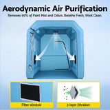 Darrahopens Auto Accessories > Auto Accessories Others > Automotive Repair & Speciality Tools Giantz Inflatable Paint Booth 2.5X2.5X3M Inflatable Spray Booth with 550W Powerful Blower and Air Filter System, Round Roof with Light Hook, for Painting Bicycle, Motorcycle, Furniture Refinishing DIY