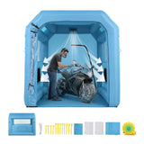 Darrahopens Auto Accessories > Auto Accessories Others > Automotive Repair & Speciality Tools Giantz Inflatable Paint Booth 2.5X2.5X3M Inflatable Spray Booth with 550W Powerful Blower and Air Filter System, Round Roof with Light Hook, for Painting Bicycle, Motorcycle, Furniture Refinishing DIY