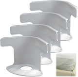 Darrahopens Auto Accessories > Auto Accessories Others > Automotive Repair & Speciality Tools Grey Bed Sheet Holder Straps, Heavy Duty Corner Clips for Mattress and Bedding