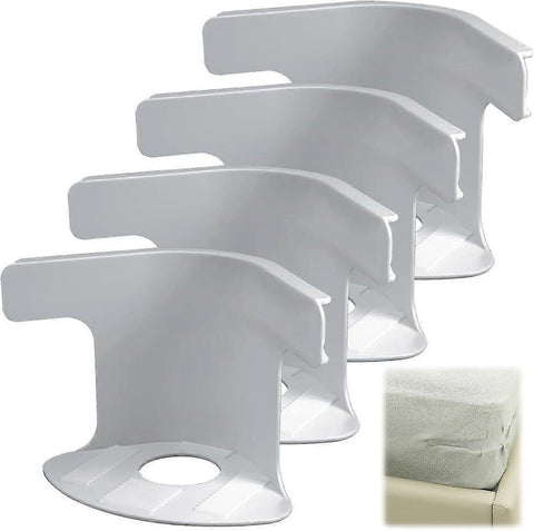 Darrahopens Auto Accessories > Auto Accessories Others > Automotive Repair & Speciality Tools Grey Bed Sheet Holder Straps, Heavy Duty Corner Clips for Mattress and Bedding