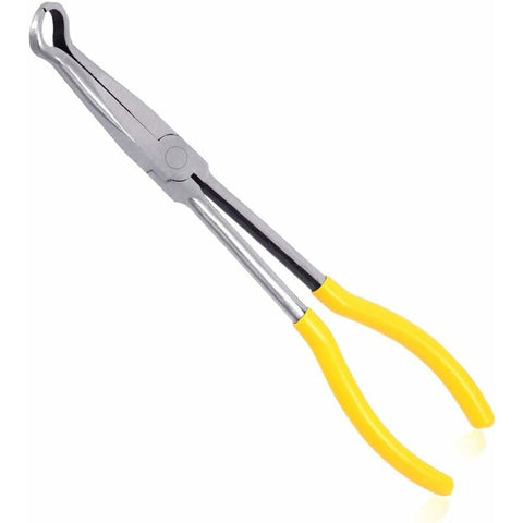 Darrahopens Auto Accessories > Auto Accessories Others > Automotive Repair & Speciality Tools Long Reach Pipe Grip Pliers 11 Inch Ring Nose Pliers 3/5 Inch Diameter Pipe Pliers Offset Spark Plug Boot Removal