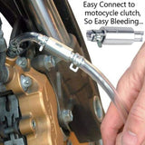 Darrahopens Auto Accessories > Auto Accessories Others > Automotive Repair & Speciality Tools Professional Brake Bleed Tool Set with Check Valve and Metal Hose Clamps for Vehicle Hydraulic Brake System Service Kit Silver