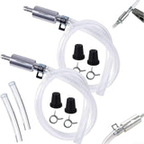 Darrahopens Auto Accessories > Auto Accessories Others > Automotive Repair & Speciality Tools Professional Brake Bleed Tool Set with Check Valve and Metal Hose Clamps for Vehicle Hydraulic Brake System Service Kit Silver