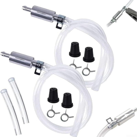 Darrahopens Auto Accessories > Auto Accessories Others > Automotive Repair & Speciality Tools Professional Brake Bleed Tool Set with Check Valve and Metal Hose Clamps for Vehicle Hydraulic Brake System Service Kit Silver