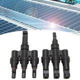 Darrahopens Auto Accessories > Auto Accessories Others > Automotive Repair & Speciality Tools PV Solar Branch Connectors 1 to 3 Waterproof High Current Carrying Capacity Solar Panel T Branch Connector for Parallel Connection In Australia - Darrahopens