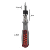 Darrahopens Auto Accessories > Auto Accessories Others > Automotive Repair & Speciality Tools Ratcheting Screwdriver,  Ratcheting Screwdriver Set, 10-in-1 Multi Bit Screwdriver, 180-Degree Adjust Precision Screw Driver, Electrical and Electronics Ratchet Driver,
