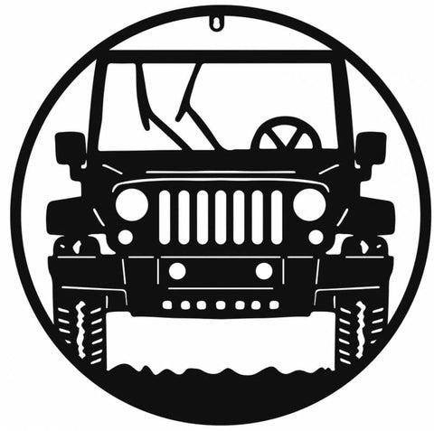 Darrahopens Auto Accessories > Auto Accessories Others > Automotive Repair & Speciality Tools Round 4Wd Metal Wall Art 60cm