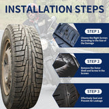 Darrahopens Auto Accessories > Auto Accessories Others > Automotive Repair & Speciality Tools Screw On Tire Plugs, 50 Tire Repair Screws, Tire Repair Rubber Nail Kit, Tire Screw Plug Repair Kit, Spin Tire Repair Plug for Car, Motorcycle, Truck, Tractor Tire Puncture Repair