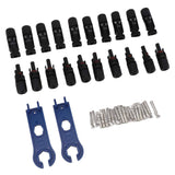 Darrahopens Auto Accessories > Auto Accessories Others > Automotive Repair & Speciality Tools Solar Connectors with 10 Pairs Male Female Plug Spanners Waterproof Flame Retardant Solar Panel Cable Connectors In Australia - Darrahopens