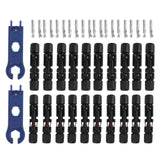 Darrahopens Auto Accessories > Auto Accessories Others > Automotive Repair & Speciality Tools Solar Connectors with 10 Pairs Male Female Plug Spanners Waterproof Flame Retardant Solar Panel Cable Connectors In Australia - Darrahopens