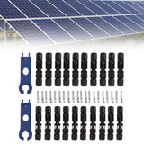 Darrahopens Auto Accessories > Auto Accessories Others > Automotive Repair & Speciality Tools Solar Connectors with 10 Pairs Male Female Plug Spanners Waterproof Flame Retardant Solar Panel Cable Connectors In Australia - Darrahopens