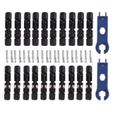 Darrahopens Auto Accessories > Auto Accessories Others > Automotive Repair & Speciality Tools Solar Connectors with 10 Pairs Male Female Plug Spanners Waterproof Flame Retardant Solar Panel Cable Connectors In Australia - Darrahopens