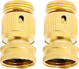 Darrahopens Auto Accessories > Auto Accessories Others > Automotive Repair & Speciality Tools Solid Brass Garden Hose Quick Connect Fittings - Leak-Free Hose Connector Set
