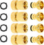 Darrahopens Auto Accessories > Auto Accessories Others > Automotive Repair & Speciality Tools Solid Brass Garden Hose Quick Connect Fittings - Leak-Free Hose Connector Set