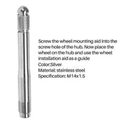 Darrahopens Auto Accessories > Auto Accessories Others > Automotive Repair & Speciality Tools Stainless Steel Wheel Mounting Aid M 14 X 1.5 Wheel Tire Rim Wheel Change Tire Change