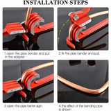Darrahopens Auto Accessories > Auto Accessories Others > Automotive Repair & Speciality Tools Tube Bender, 3 In 1 Tube Bender 6Mm/8Mm/10Mm Copper Tube Bender Copper Tube Cutter 180° Heavy Duty Manual Tube Bender