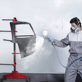 Darrahopens Auto Accessories > Auto Accessories Others > Automotive Repair & Speciality Tools Universal Auto Paint Stand Panel Tree Paint Rotating Stand Center Post Hang Paint Spray with 4 Wheels and 6 Hooks for Automotive Doors Fenders Bumpers