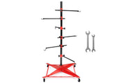 Darrahopens Auto Accessories > Auto Accessories Others > Automotive Repair & Speciality Tools Universal Auto Paint Stand Panel Tree Paint Rotating Stand Center Post Hang Paint Spray with 4 Wheels and 6 Hooks for Automotive Doors Fenders Bumpers