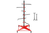 Darrahopens Auto Accessories > Auto Accessories Others > Automotive Repair & Speciality Tools Universal Auto Paint Stand Panel Tree Paint Rotating Stand Center Post Hang Paint Spray with 4 Wheels and 6 Hooks for Automotive Doors Fenders Bumpers