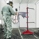 Darrahopens Auto Accessories > Auto Accessories Others > Automotive Repair & Speciality Tools Universal Auto Paint Stand Panel Tree Paint Rotating Stand Center Post Hang Paint Spray with 4 Wheels and 6 Hooks for Automotive Doors Fenders Bumpers