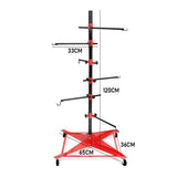 Darrahopens Auto Accessories > Auto Accessories Others > Automotive Repair & Speciality Tools Universal Auto Paint Stand Panel Tree Paint Rotating Stand Center Post Hang Paint Spray with 4 Wheels and 6 Hooks for Automotive Doors Fenders Bumpers