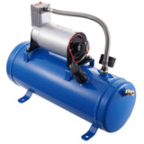 Darrahopens Auto Accessories > Auto Accessories Others > Automotive Repair & Speciality Tools VEVOR 12V Air Compressor with Tank 1.6 Gallon/6 L, Train Horn Air Compressor, 120 psi Working Pressure Onboard Air Compressor System for Train Air Horns, Inflating Tires, Air Mattresses