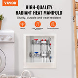 Darrahopens Auto Accessories > Auto Accessories Others > Automotive Repair & Speciality Tools VEVOR 2-Branch Radiant Heat Manifold, 1/2" PEX Tubing Manifold, Stainless Steel PEX Manifold for Hydronic Radiant Floor Heating, Radiant Heat PEX Manifold Kit with 1/2" Adapters Included